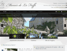 Tablet Screenshot of manoirdelafieffe.com